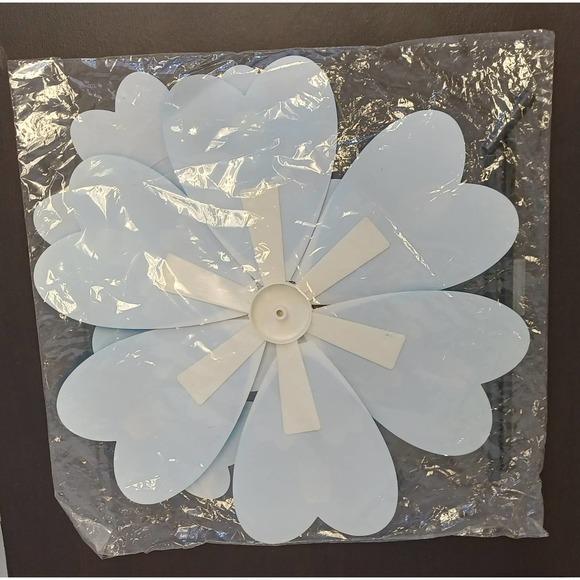 Garden Stake Wind Spinner NEW Double Petal with Bee Center includes the Stake - Picture 3 of 4